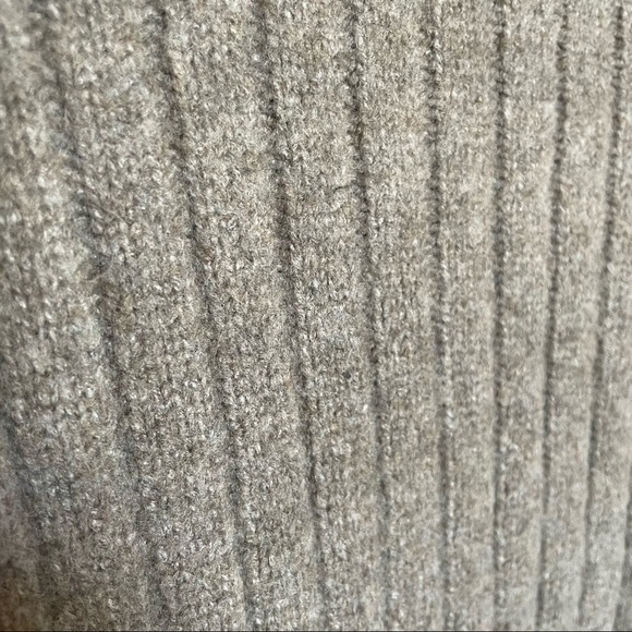 Abercrombie & Fitch Turtleneck Sweater Dress Knit Brown Taupe Women’s XS - Picture 4 of 8